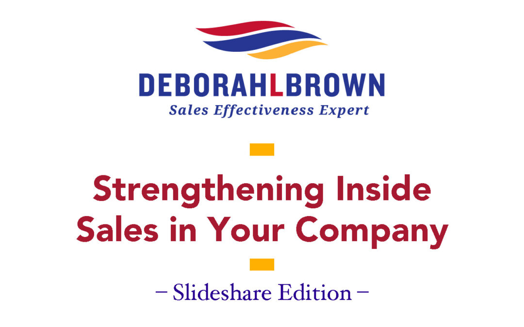 Strengthening Inside Sales In Your Company
