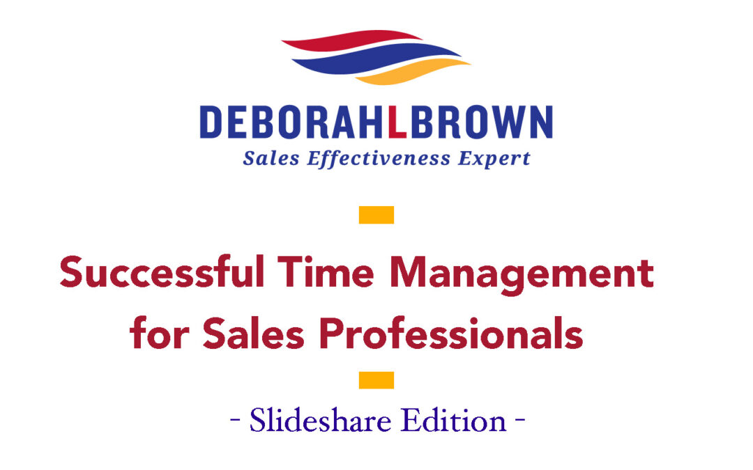 Successful Time Management For Sales Professionals