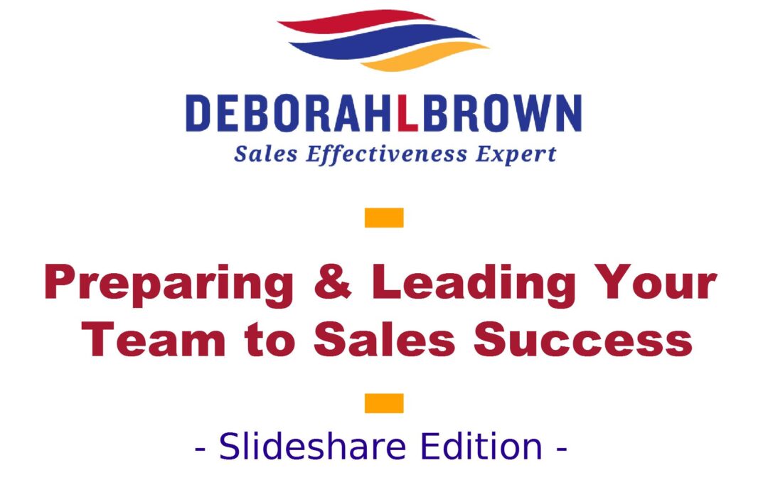 Preparing & Leading Your Team to Sales Success